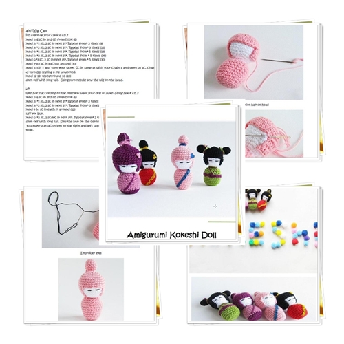 {Amigurumi Kokeshi Doll Pattern} - Little Things Blogged