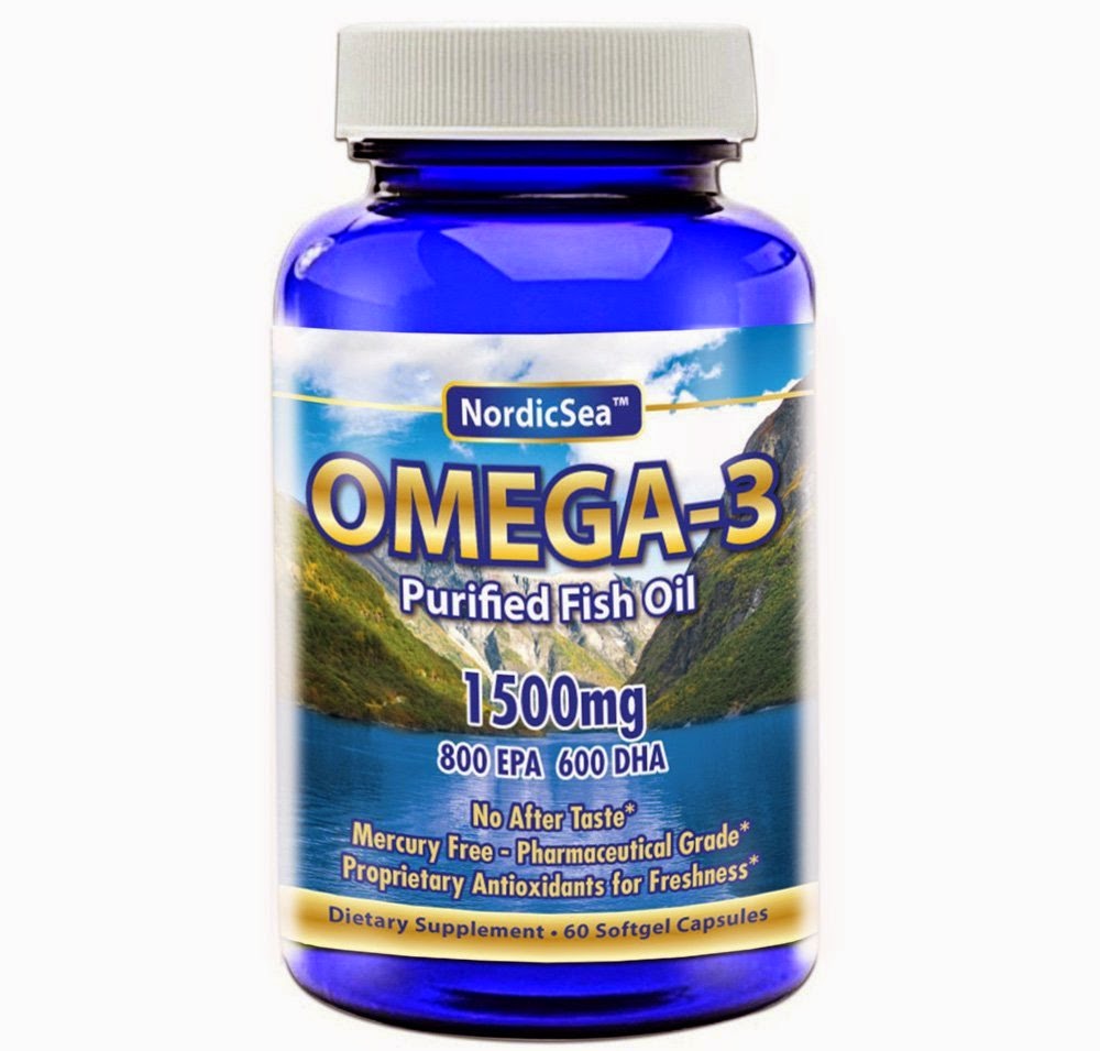 High Potency Omega 3 Purified Fish Oil Capsules - 1500mg Liquid Softgels with EPA and DHA