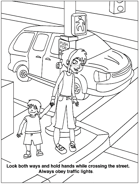 Desenhos de Ruas para Colorir