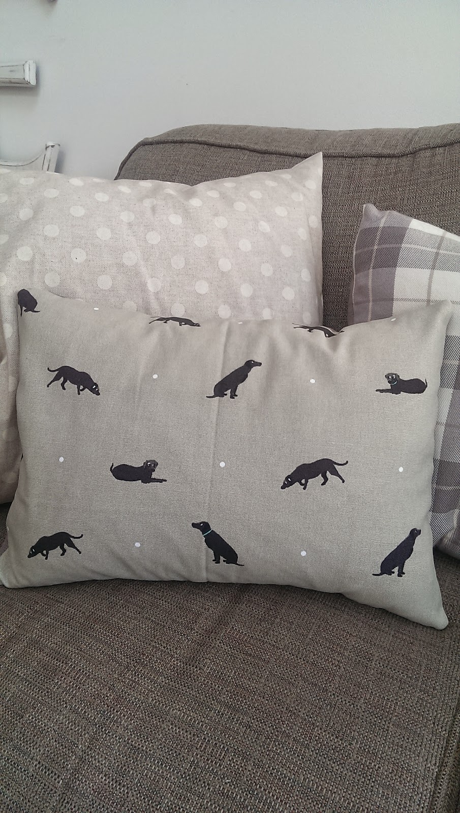 Sophie Allport Tea Towel Pillowcases Brick Dust & Glitter