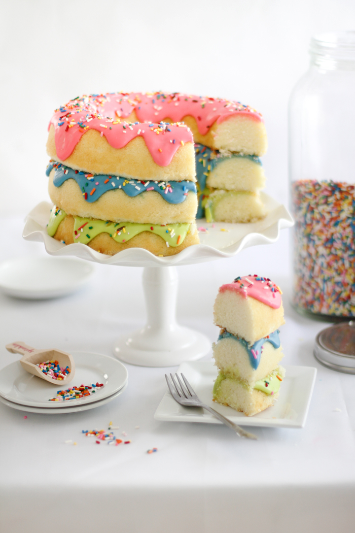 Triple Stack Donut Cake Sprinkle Bakes