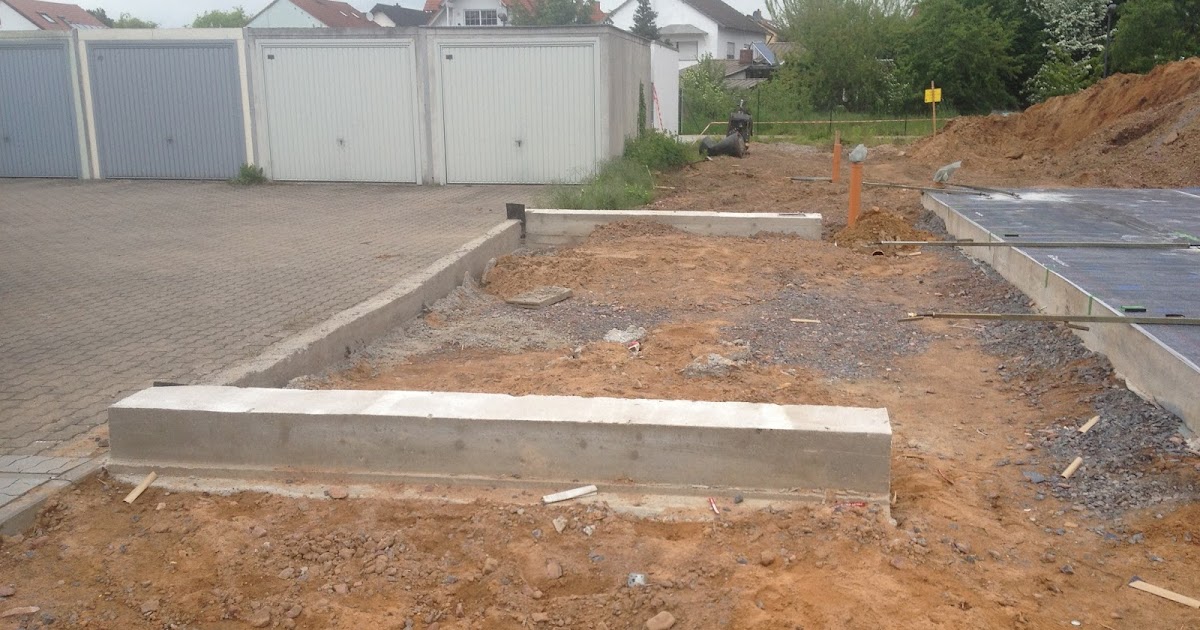 Bautagebuch Allkauf Life 10: Garagenfundamente