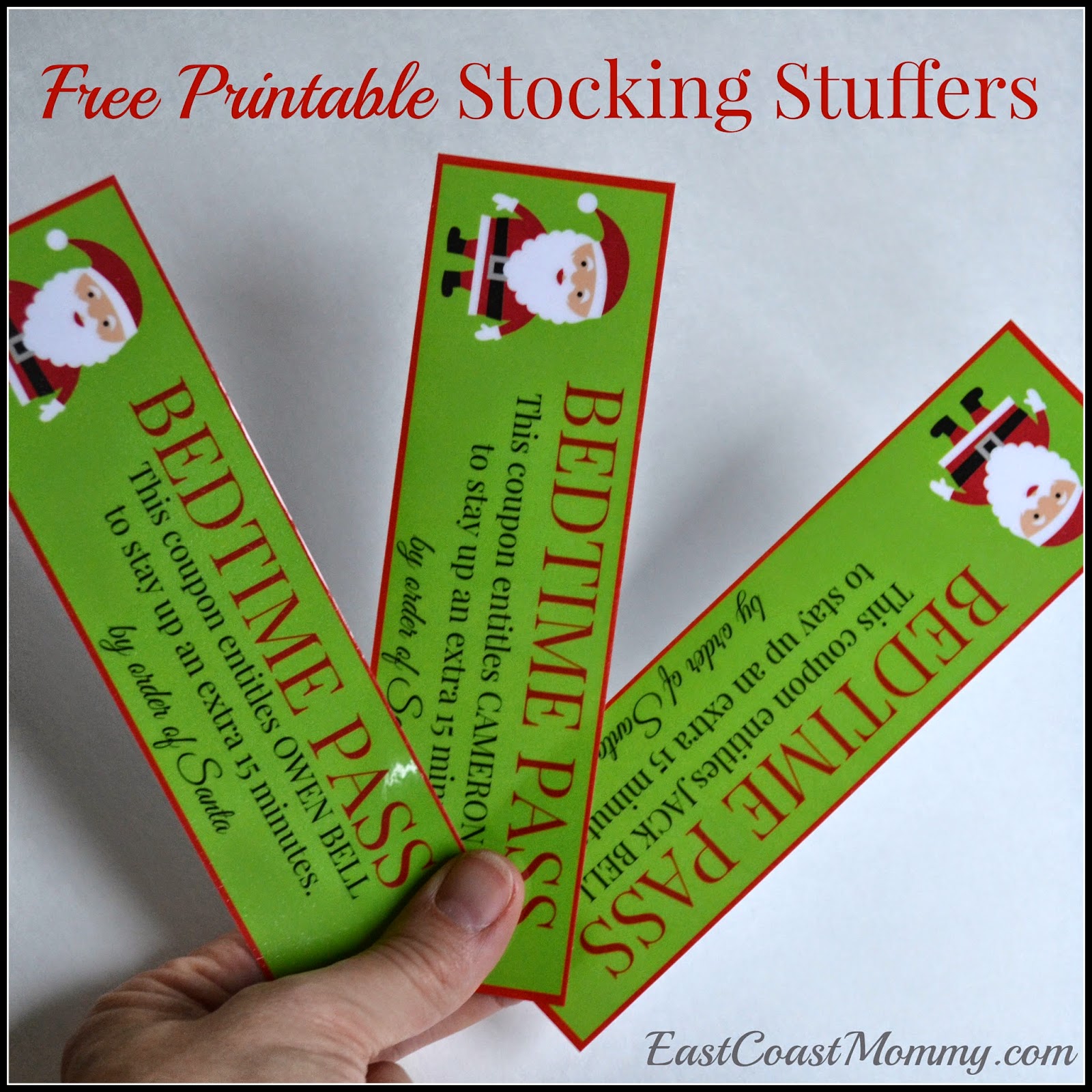 East Coast Mommy Stocking Stuffer Coupons Free Printable