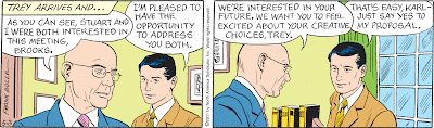 Interested in the meeting, yes, but not so very interested in you.