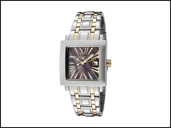 Swiss Legend Women's 20024-SG-01MOP Colosso Black Mother-of-Pearl Dial Two-Tone Stainless Steel Watch Swiss Legend Women's 20024-SG-01MOP Colosso Black Mother-of-Pearl Dial Two-Tone Stainless Steel Watch