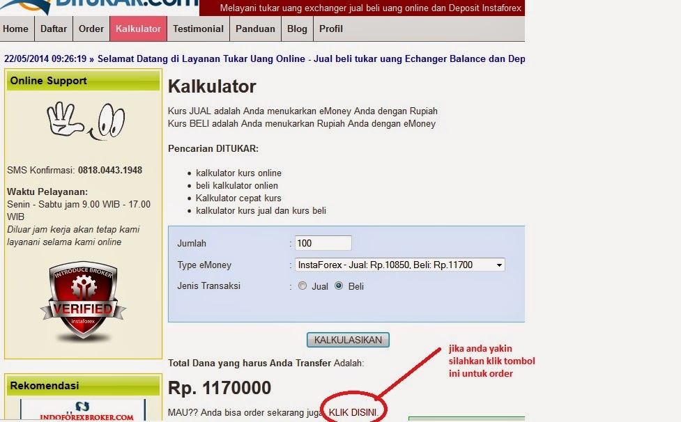 Cara deposit bca