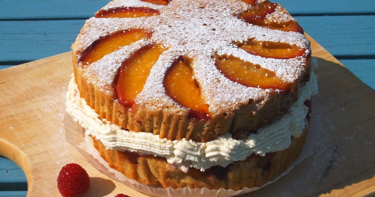 Domestic Sluttery Let Her Eat Cake Peach Melba Cake