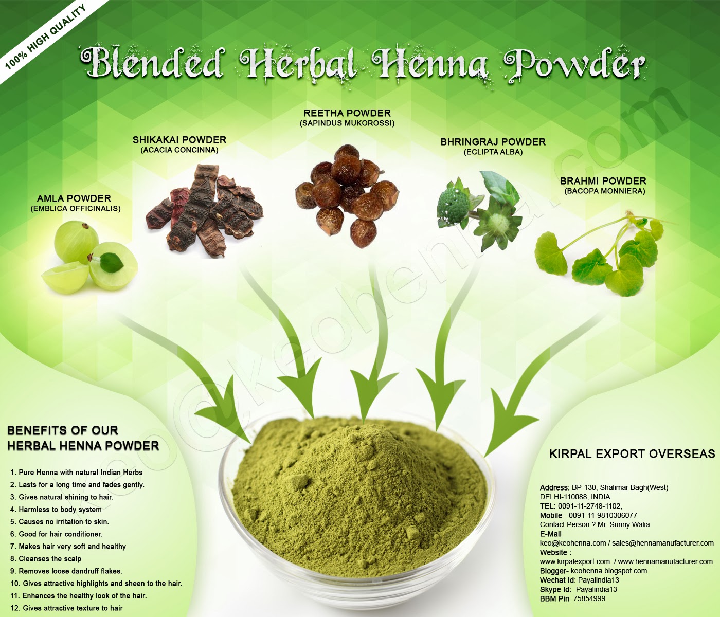 Kirpal Export Overseas Natural Henna Manufacturers Kirpal Export Overseas Natural Henna Manufacturers