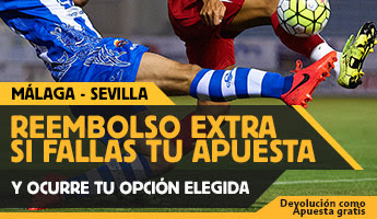 betfair reembolso 25 euros Liga bbva Málaga vs Sevilla 21 agosto betfair reembolso 25 euros Liga bbva Málaga vs Sevilla 21 agosto