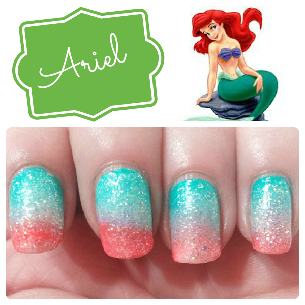disney princess inspired nails
