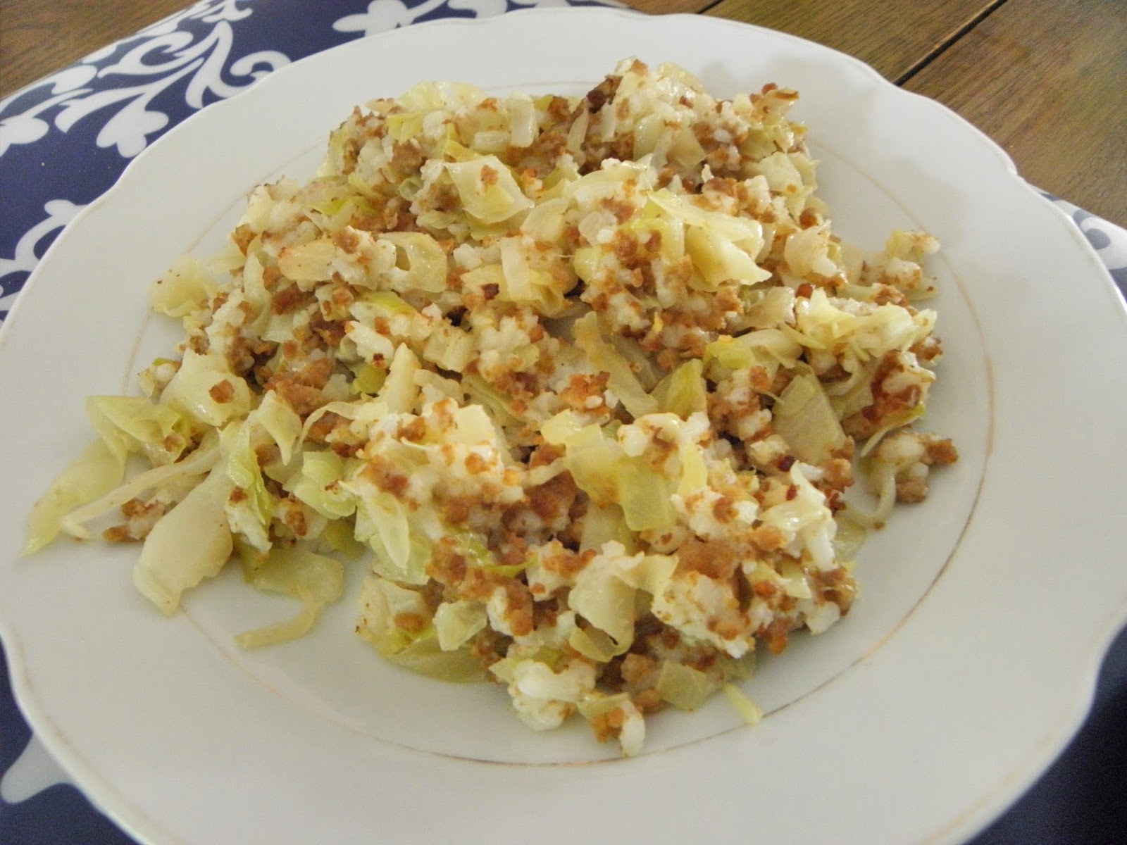 cabbage and rice casserole