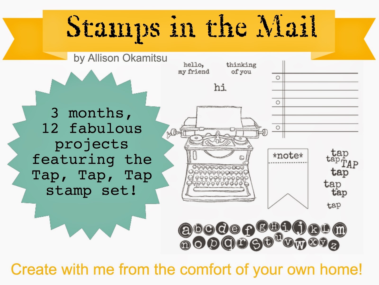nice people STAMP! Stampin' Up! Canada Stamps in the Mail Tap, Tap