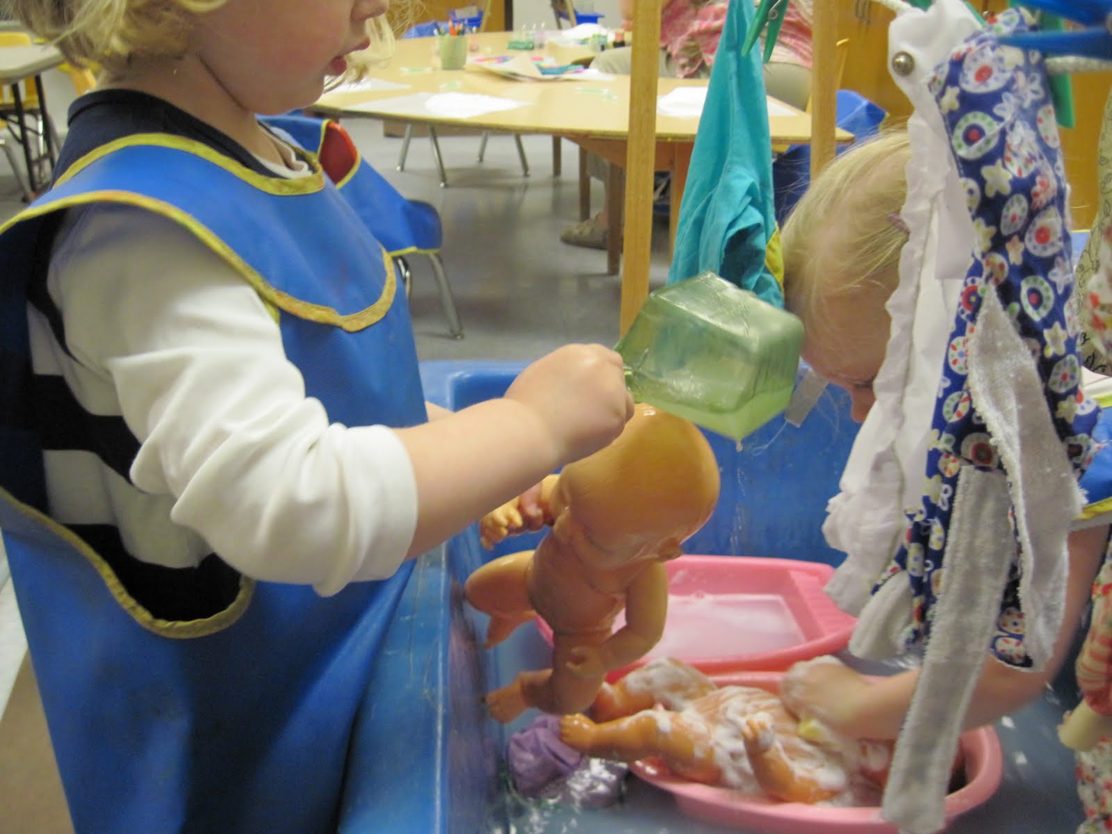 SAND AND WATER TABLES Baby Washing