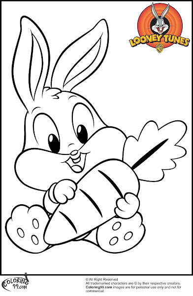 Baby Bugs Bunny Coloring Pages