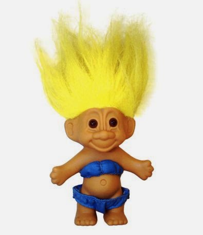 blonde troll doll