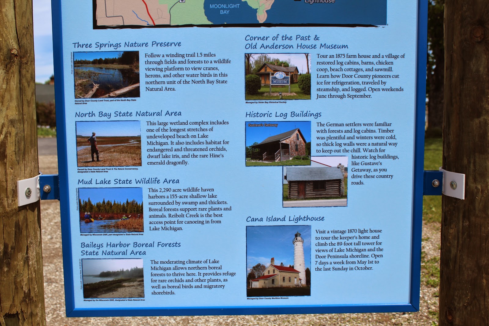Wisconsin Historical Markers Door County Coastal Byway Town Of