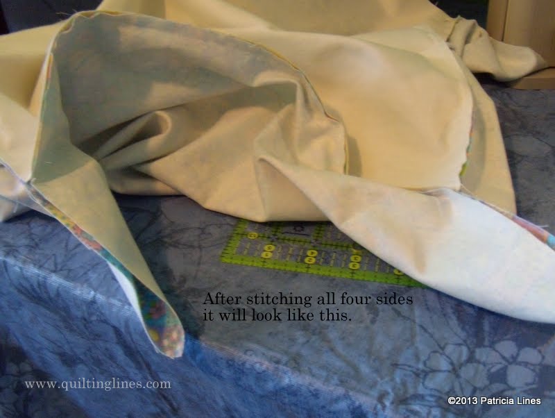 Quilting Lines Flannel Blanket Tutorial