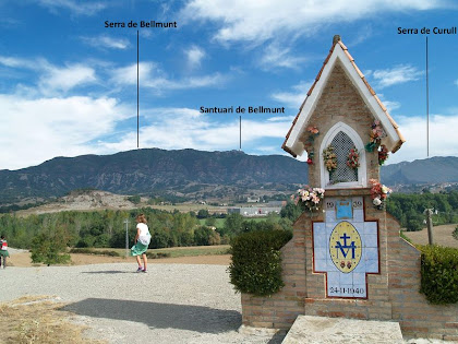 Panoràmica des del Pedronet de la Miraculosa amb les serres de Bellmunt i Curull al seu darrere Panoràmica des del Pedronet de la Miraculosa amb les serres de Bellmunt i Curull al seu darrere