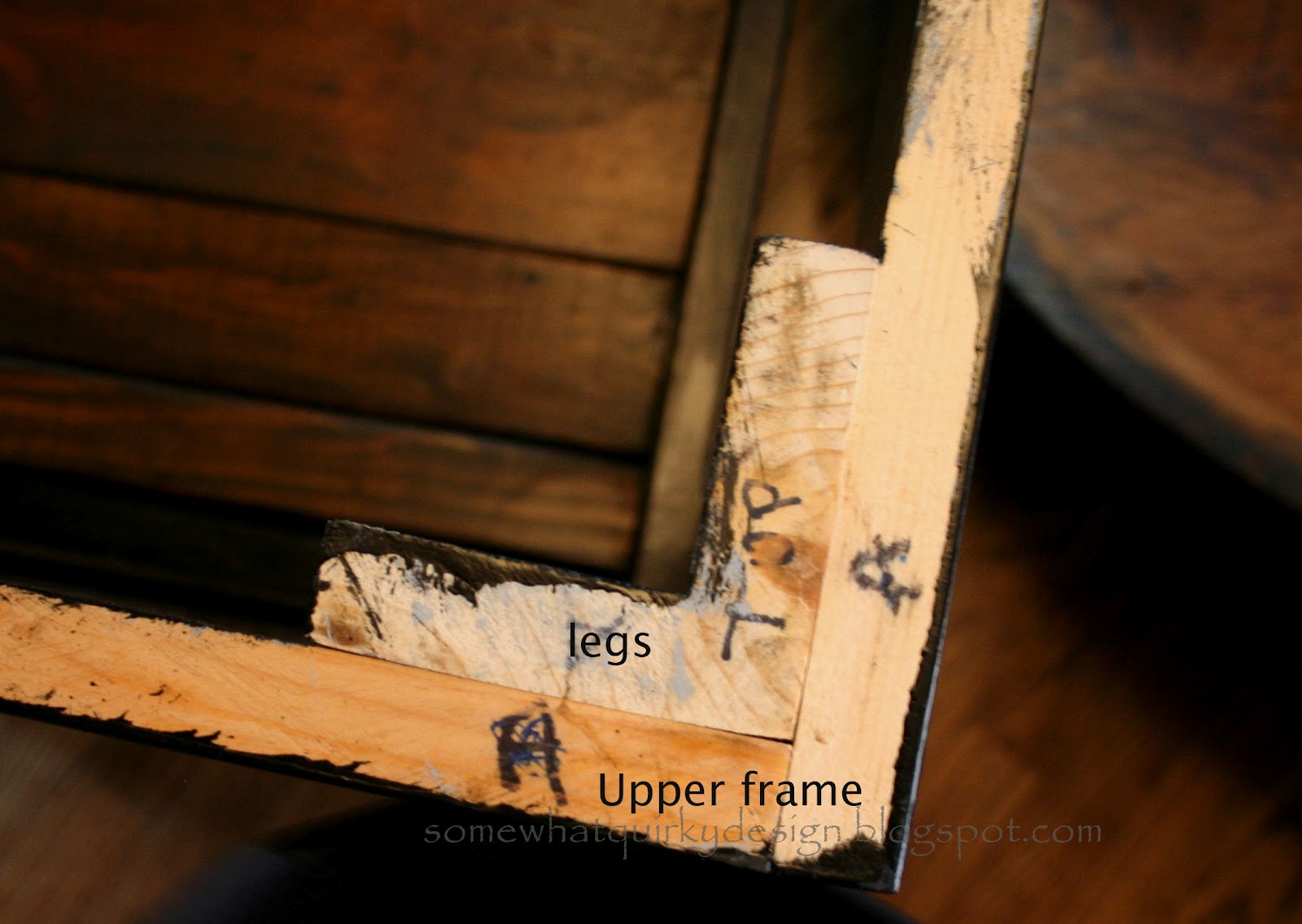 Somewhat Quirky Pottery Barn Knockoff Table