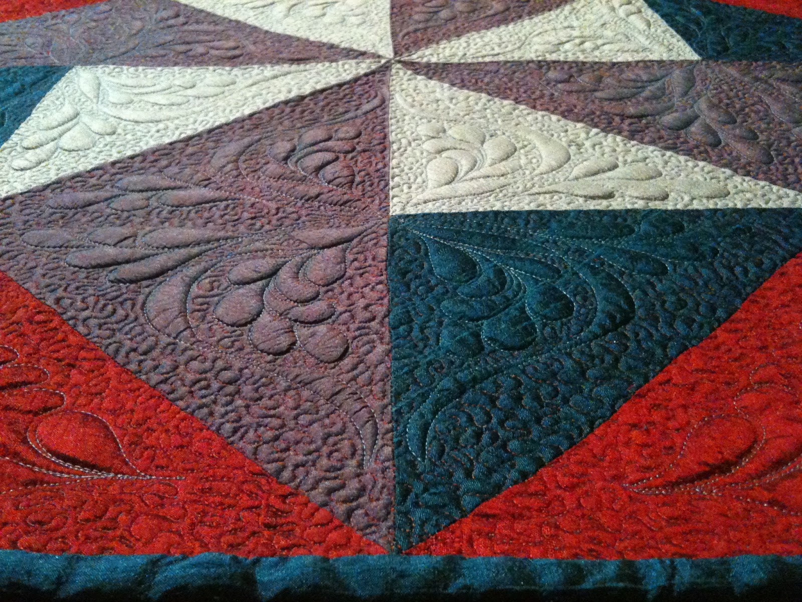Quilt to the Edge.... Dupioni SilkAmazing!!