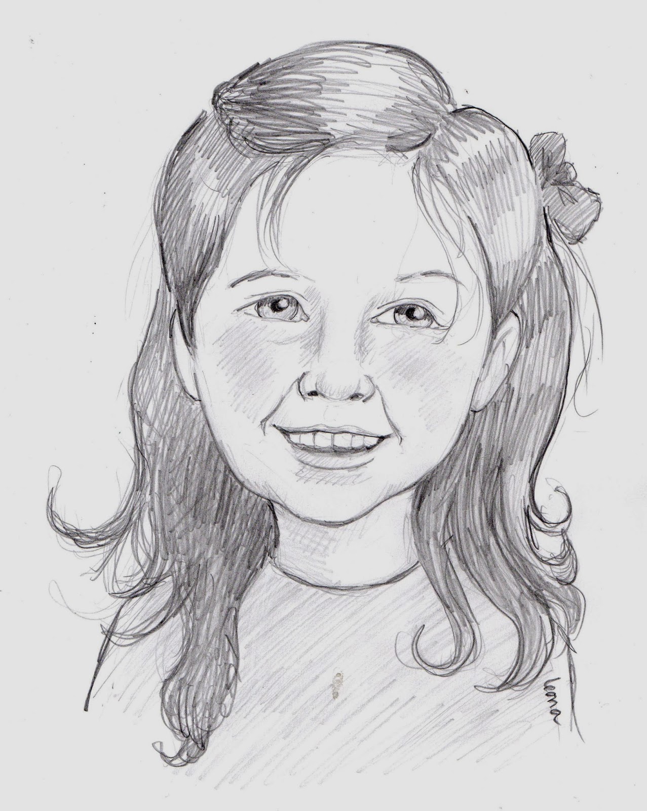 Portrait of Moira Graphite Portrait by Leona Hosack