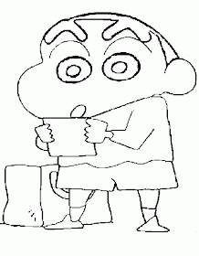 Transmissionpress Shin Chan Free Kids Coloring Sheet For Print