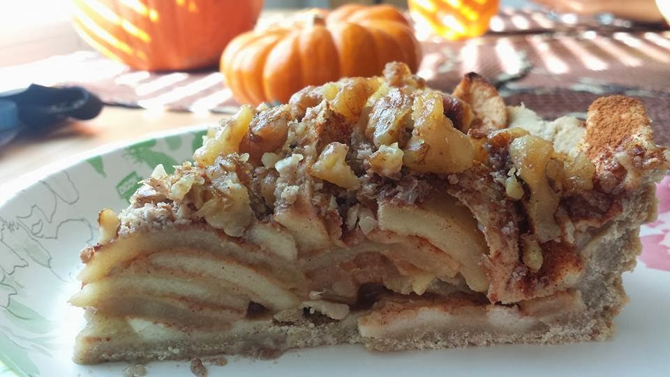 Oats Pantry Walnuts Apple Pie with Oat Pie Crust