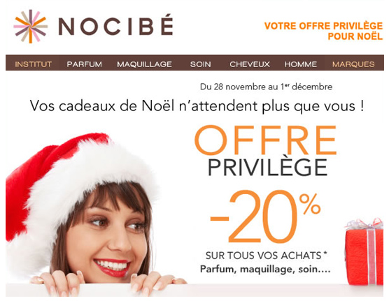 Coupons reduction nocibe