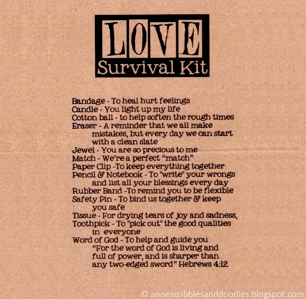 Papemelroti Gift Shop: Love Survival Kit | Anne's Scribbles and Doodles