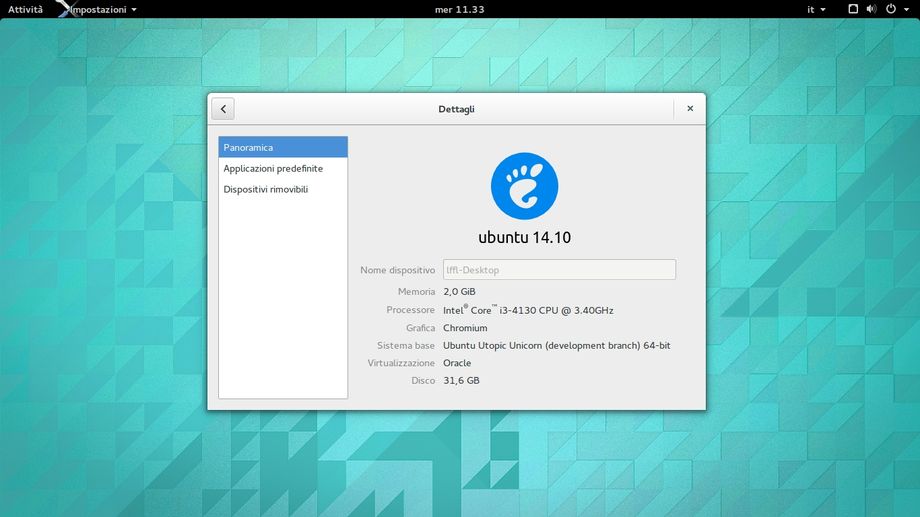 Ubuntu GNOME 14.10 Utopic Unicorn