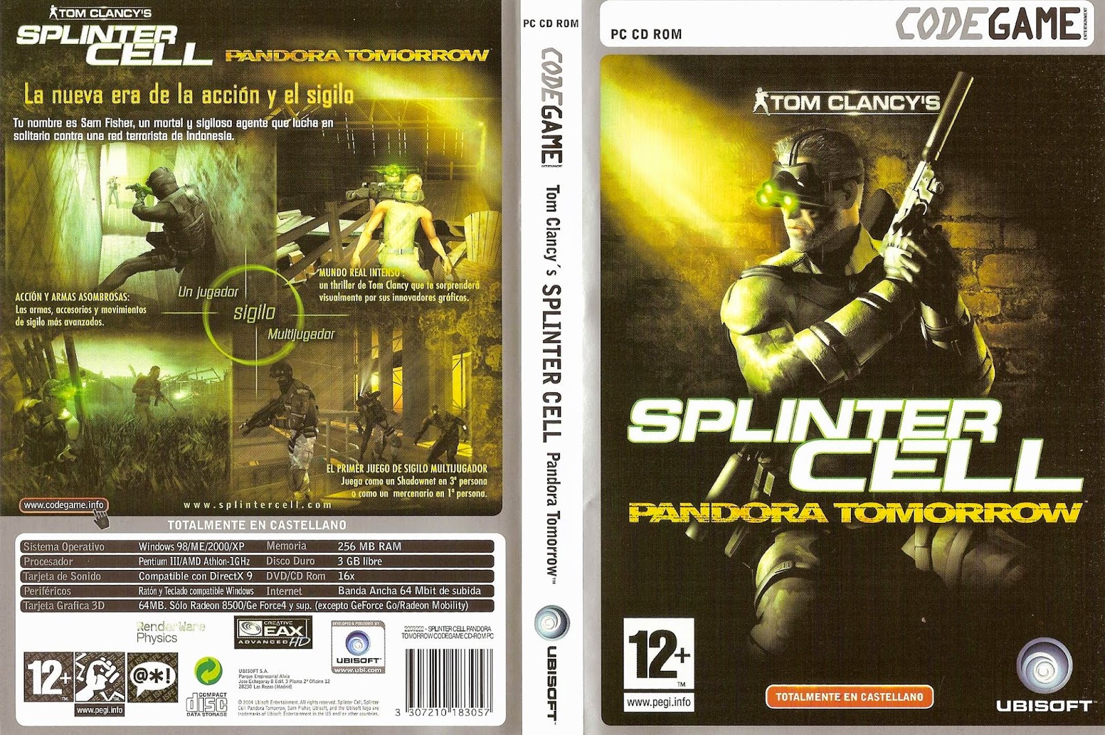 Crack Splinter Cell Pandora Tomorrow Xbox One