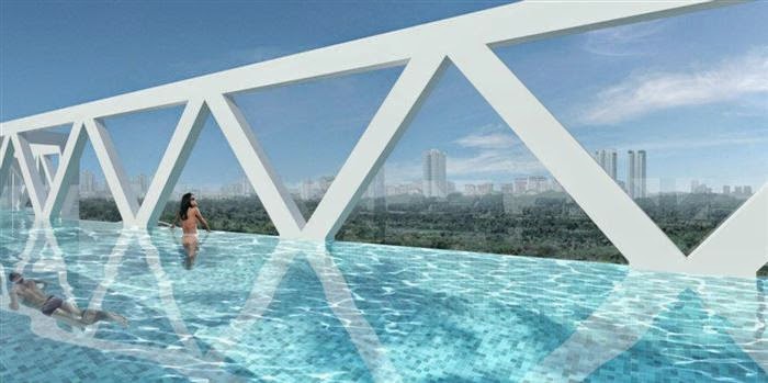 piscinas, verano, lujo, riqueza, dinero, cr7, cristiano ronaldo, piscina espectacular, Moshe Sadfie, arquitectura, singpur, singapour, arquitectura moderna, diseño, estilo