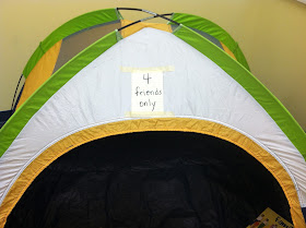 tent in a classroom (Brick by Brick)