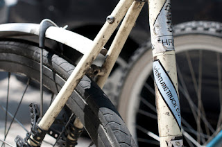 bike, bicycle, the biketorialist, biketorialist, single speed, fixed speed, fixie, New York, NY, USA,  8th avenue, frame, tim macauley, timothy macauley, mud guards, guards, sugino oury grips, oury, grips, crank, cranks