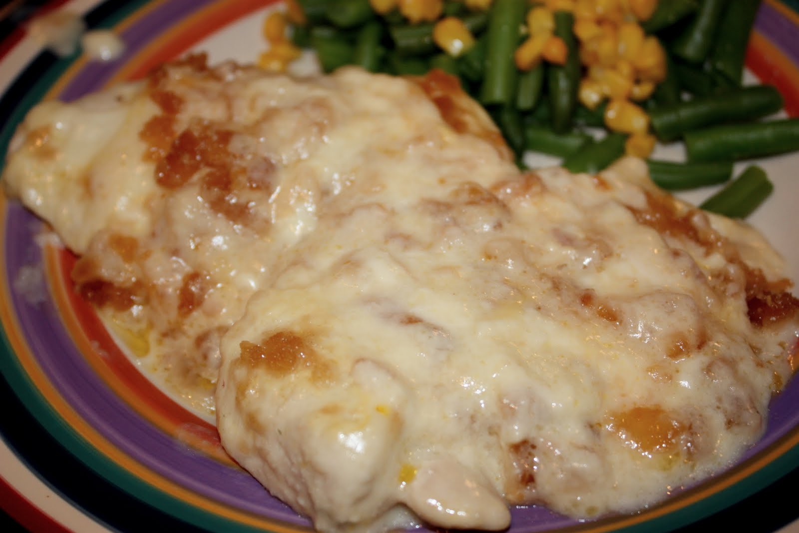 cooking with crystal Swiss Chicken Casserole