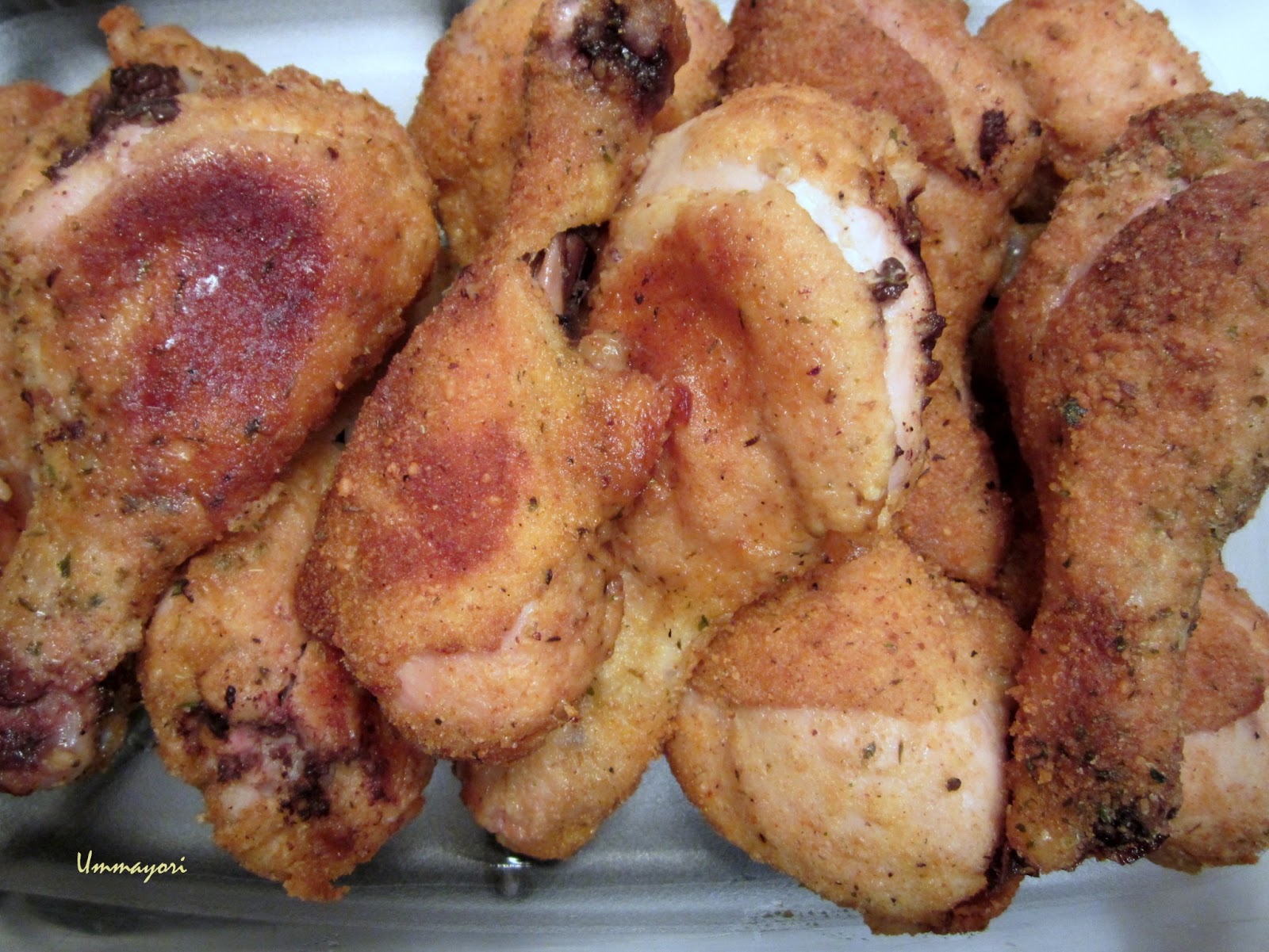 OvenFried Parmesan Chicken Drumsticks