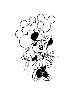 desenho da Minnie para pintar