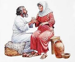 Zakariás elmondja feleségének, Erzsébetnek a próféviát amit az angyaltól kapott.