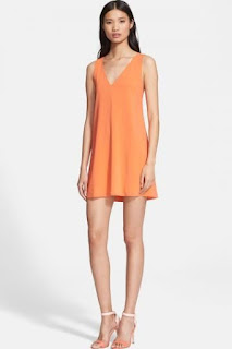 Alice + Olivia Back Cutout Stretch Silk Dress