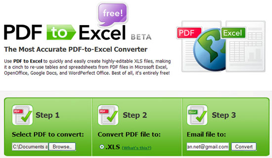 Free Website To Convert Pdf To Excel