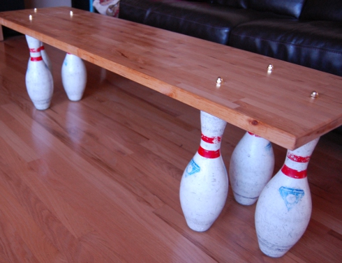 House InsideOut: 38 Things: Make a Coffee Table (A Bowling Pin