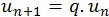 relation de récurrence d'une suite arithmétique Un+1=q.Un