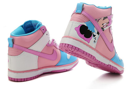 pink blue white nikes