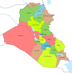 Iraq Provinces Map