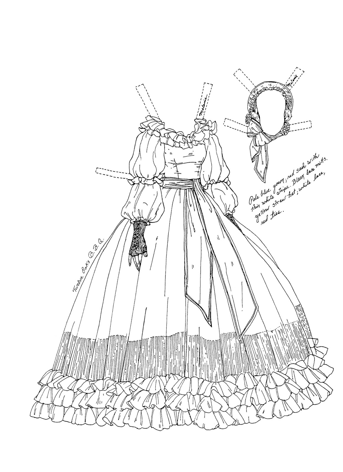 Mostly Paper Dolls Too! OLIVIA DE HAVILLAND as Melanie by Charlotte