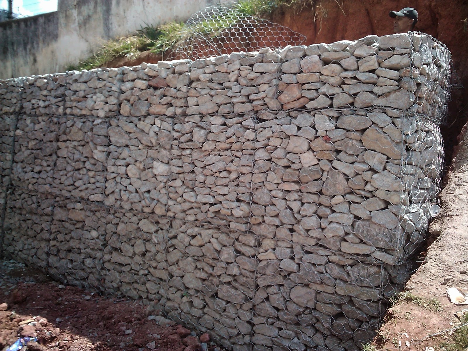 Muro de Gabião - Material e Mão de Obra Especializada