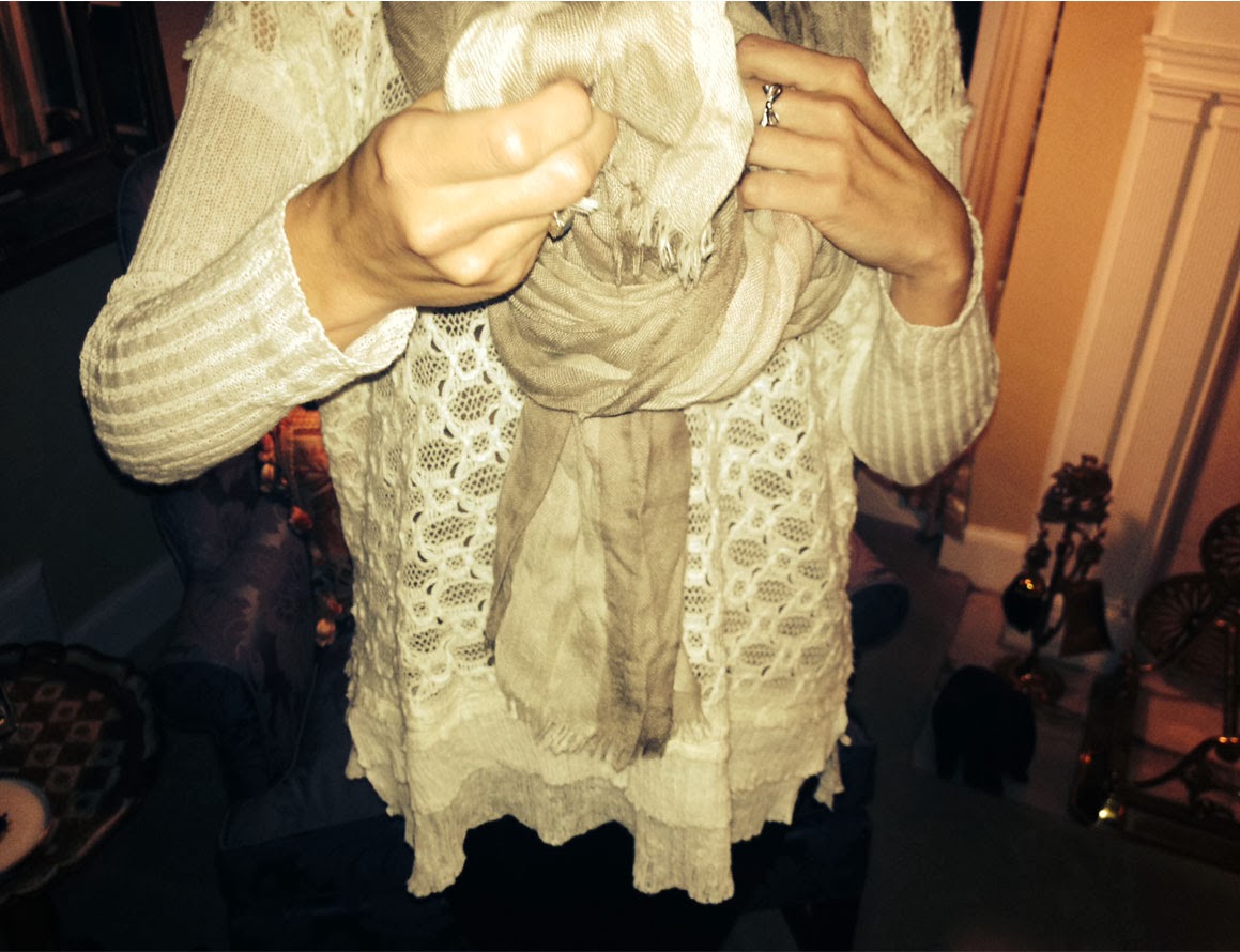 A Touch of Southern Grace How To Tie A Woven Scarf Knot