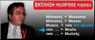 Εβραίος και ο Ηλίας Μόσιαλος ή όπως είναι το πραγματικό του όνομα Elia Mossia... Μας κυβερνούν Εβραίοι και όχι Έλληνες  "Το ΠΑΣΟΚ είναι έδώ, ενωμένο ΕΒΡΑΪΚΟ"....