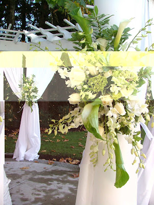 green wedding decorations flowers