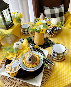 Bee Themed Table for Two